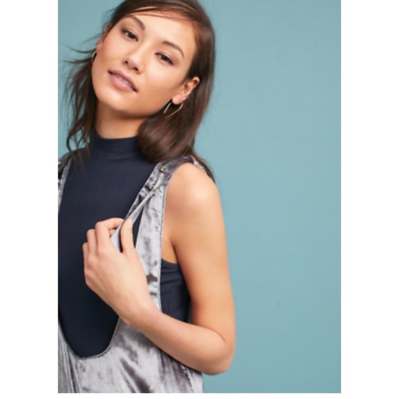 Anthropologie Maeve velvet wide leg jumpsuit overalls jumper 90s Y2K - Picture 10 of 11